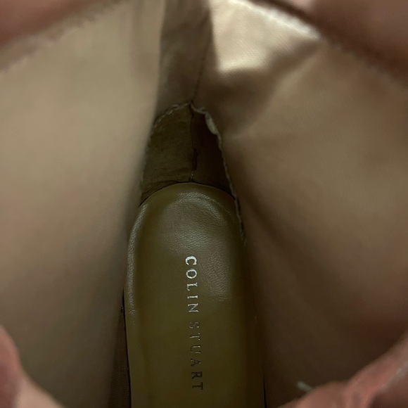 2/$50 COLIN STUART Mauve Pointy Toe Lace-Up Suede Booties, Size 10 - Picture 7 of 10